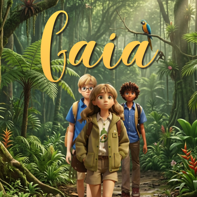 Gaia and her 2 friends are walking in the forest